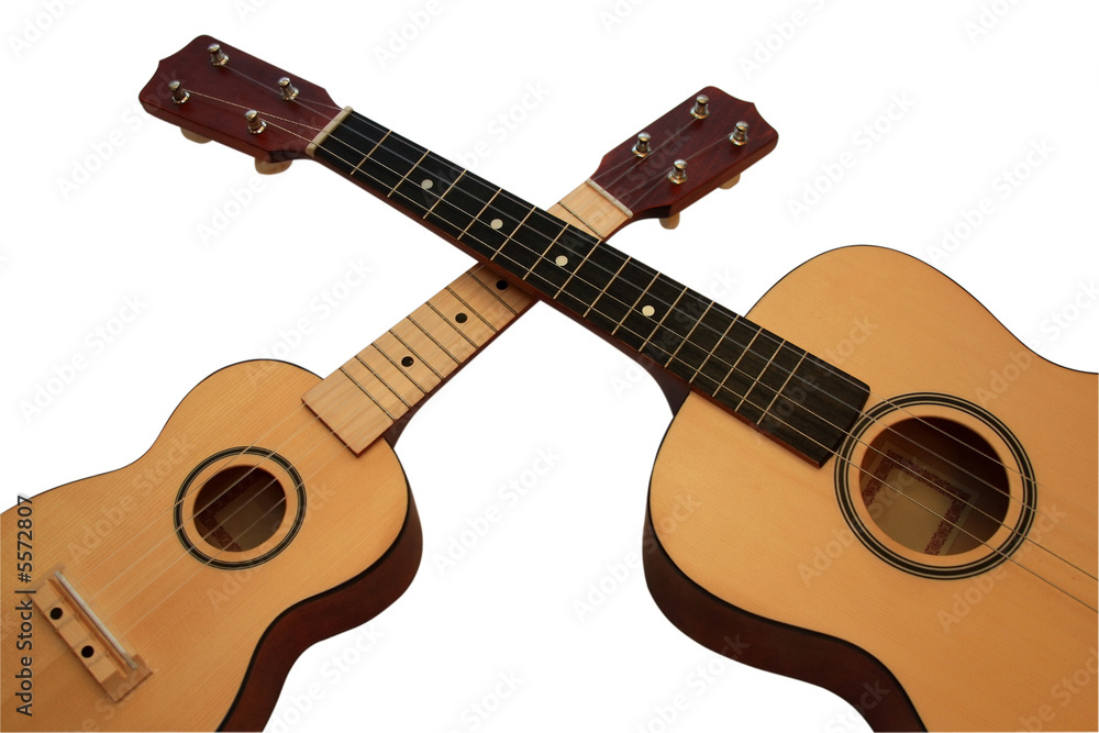 Naklejka premium UKULELE a-small acoustic guitar.