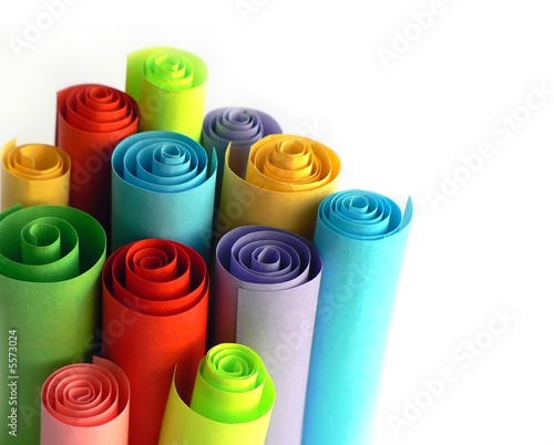 colorful roll paper