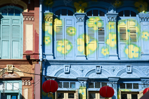 chinatown shop houses photo