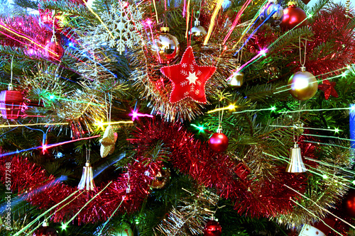 abstract view of christmas tree