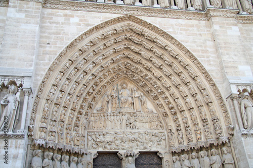 L'entrée de Notre Dame de Paris