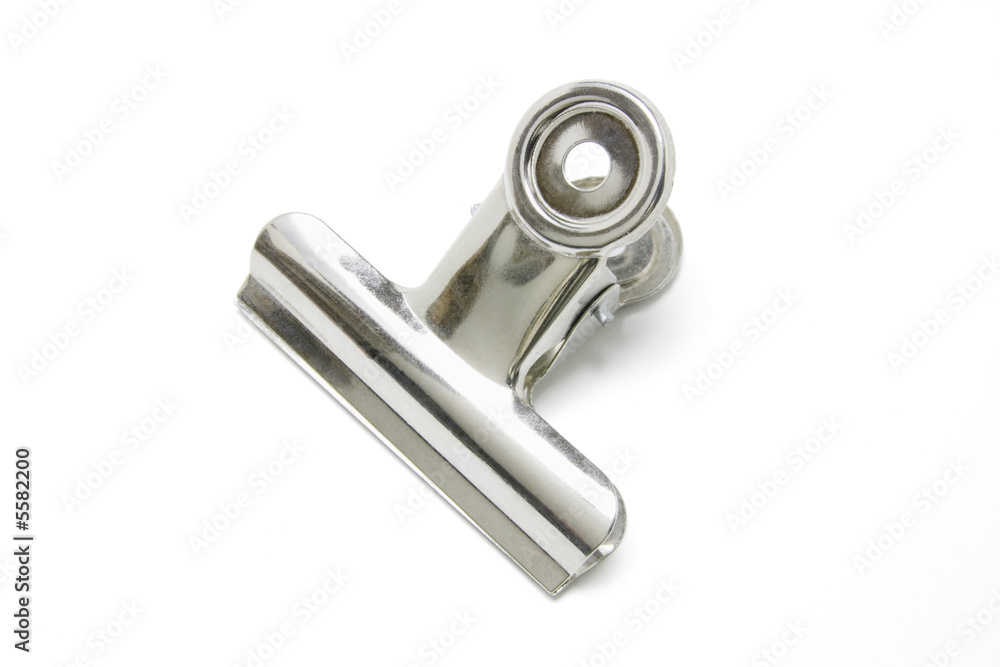 Bulldog Paper Clip on White Background Bulldog Paper Clip on White Background