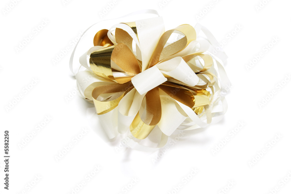 Ribbon on white background