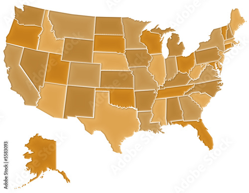 Carte Etats-Unis