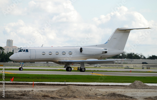 Modern charter executive jet
