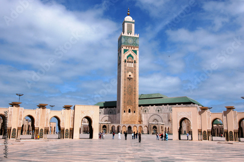 moschea di Hassan 2`a Casablanca in Marocco