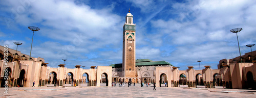 moschea di Hassan 2`a Casablanca in Marocco