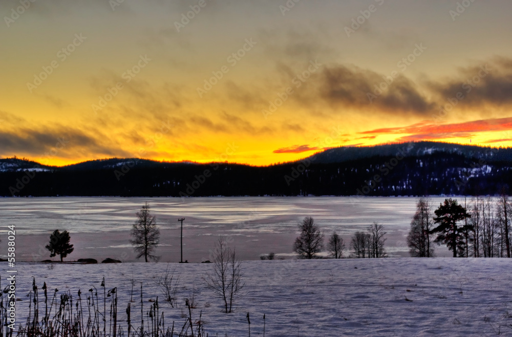 golden winter mountain golden winter mountain