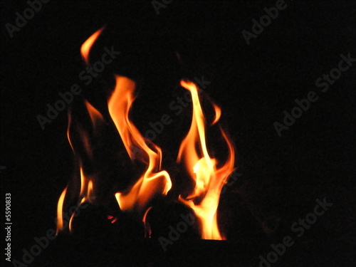 Fireside flames