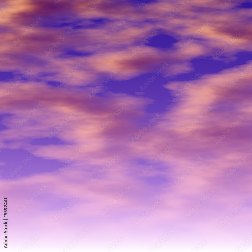 Computer rendered sky layer