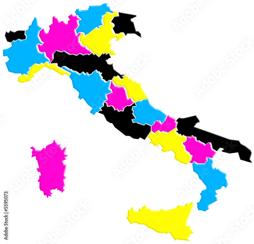 Carte Italie photo