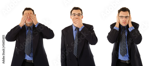 Don't see, don't speak and don't hear anything