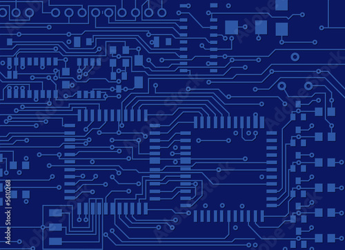 Blue Circuit Board