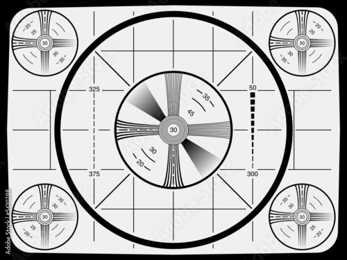 Cool Retro Television Test Pattern