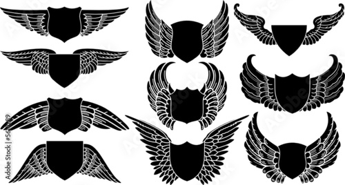 Shields with Wings, create your own logo