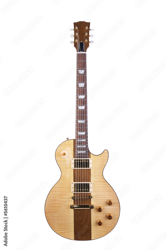 special design custom eguitar shot on white background