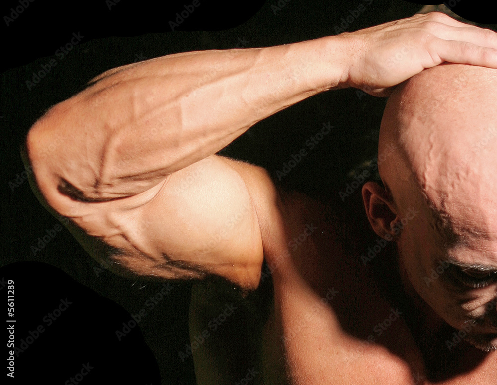 Naklejka premium Biceps de hombre