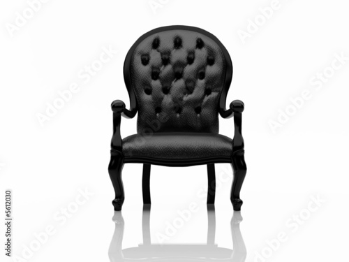 Black armchair
