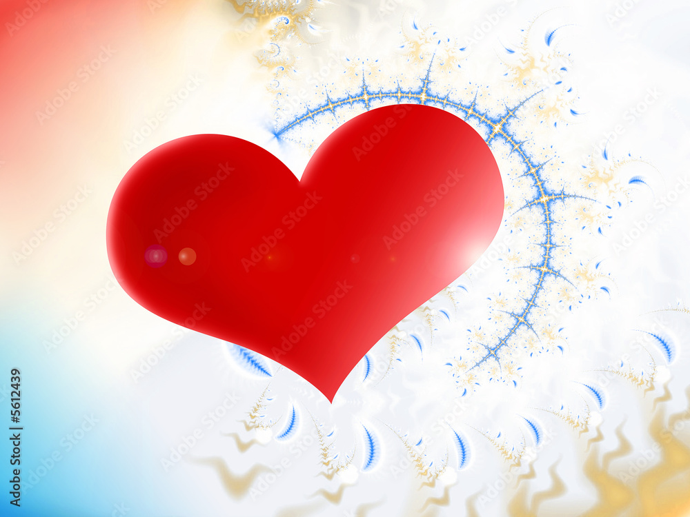 illustration of valentine heart background