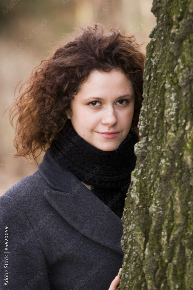 Portrait of a curly girl Portrait of a curly girl