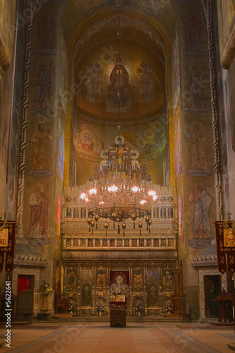 Interior image from the Orthodox Cathedral in Cluj ,Romania.