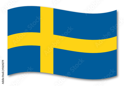 schweden fahne schatten