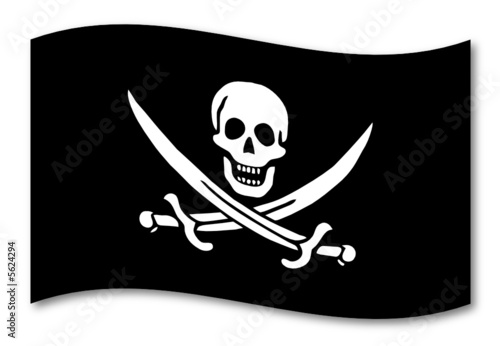 piraten fahne schatten