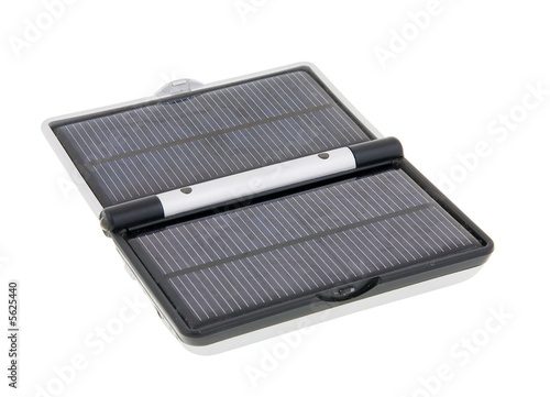 solar cell isolated on the white background