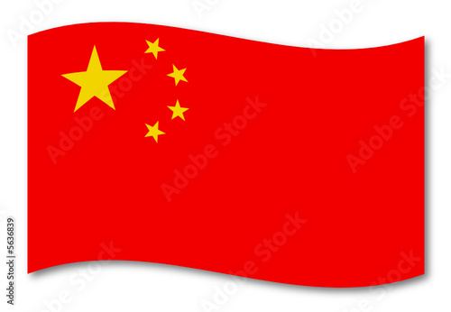 china fahne schatten