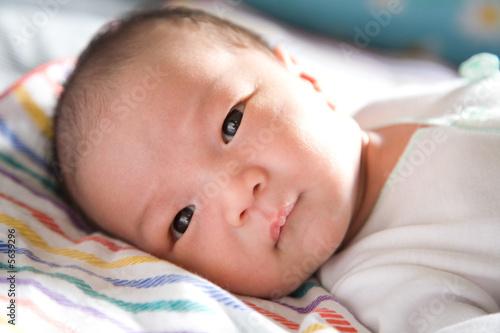 A shot of a cute asian baby boy