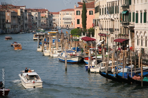 Le grand canal de Venise vu du Rialto