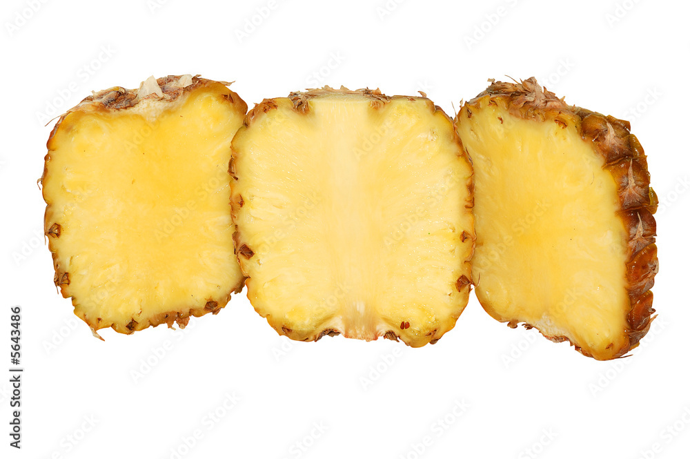 Pineapple isolated on a white background.. Pineapple isolated on a white background..