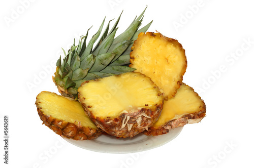 Pineapple isolated on a white background..