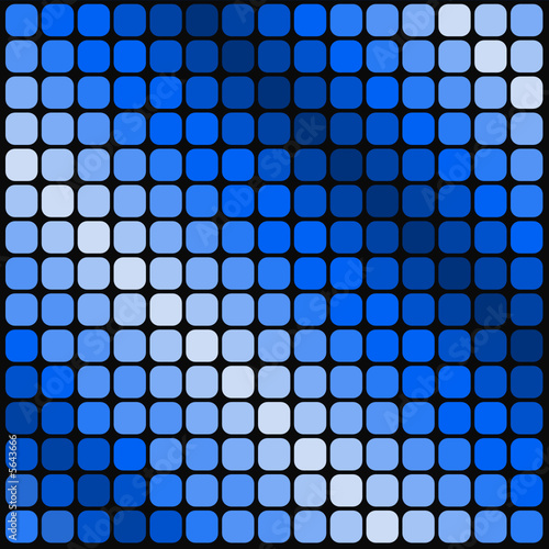 Blue shades blocks pattern background vector.