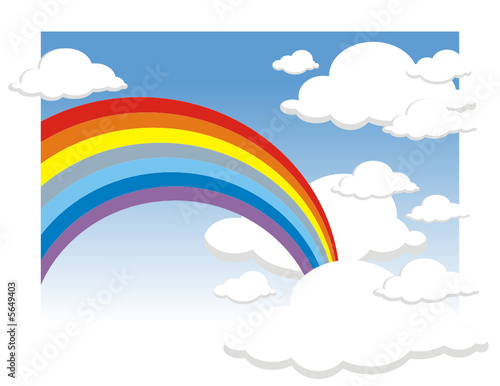 nubes y arcoiris