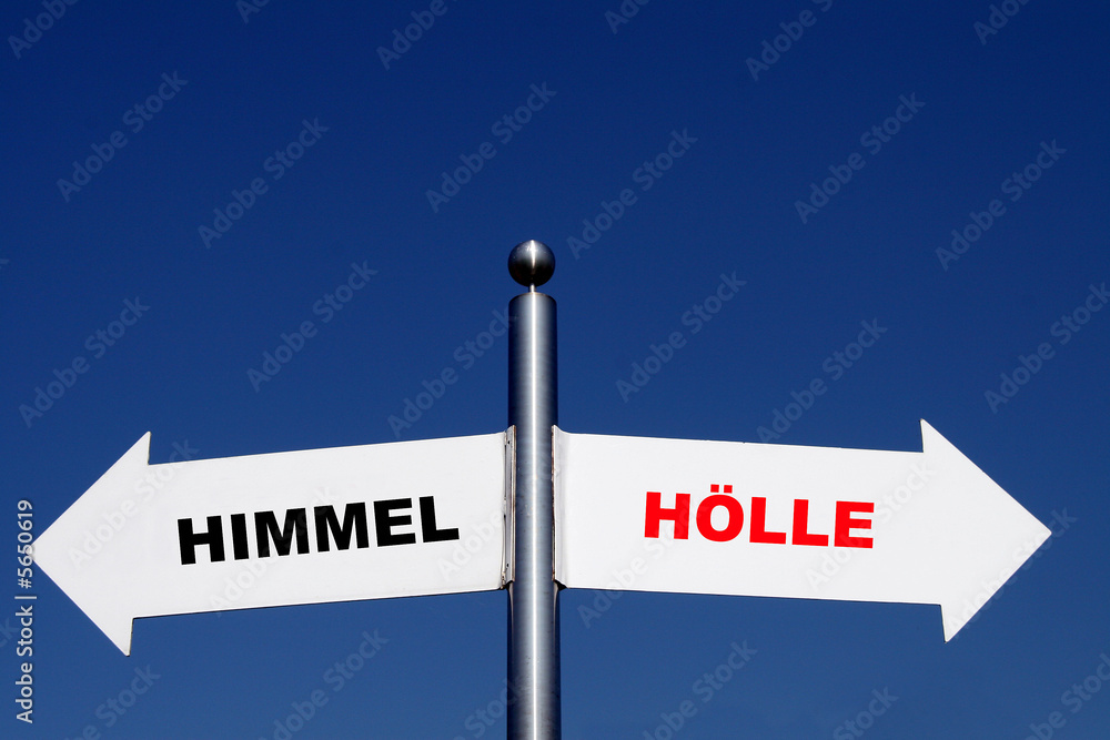 Himmel oder Hölle StockFoto Adobe Stock