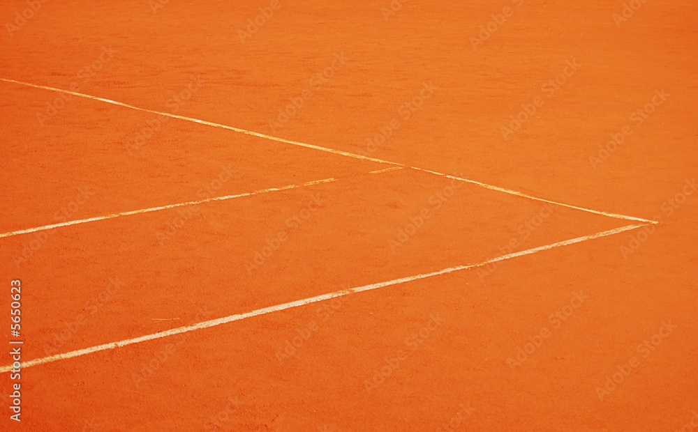 Tennis court lines
