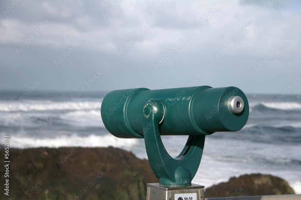 Taking a view of Oregon's coastline near Newport Taking a view of Oregon's coastline near Newport