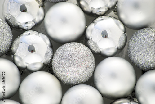 Close up christmas balls
