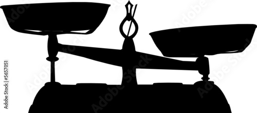 vector image of scales
