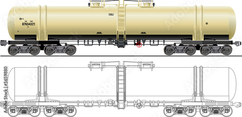 Oil / gasoline tanker car