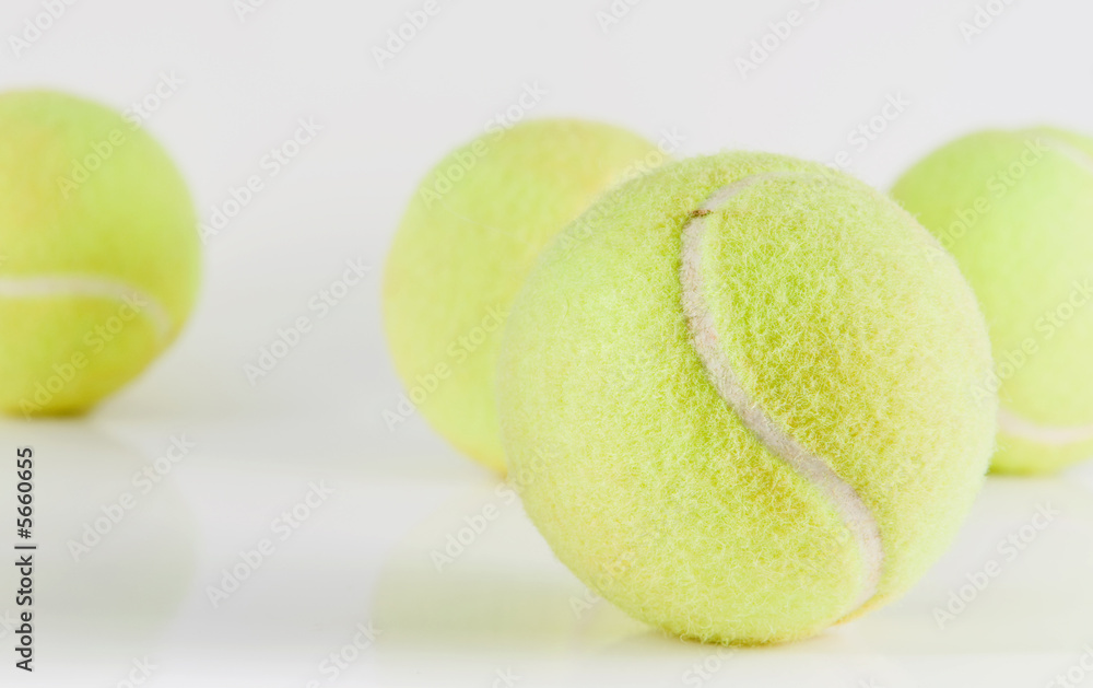 Tennis balls just laying around to be used