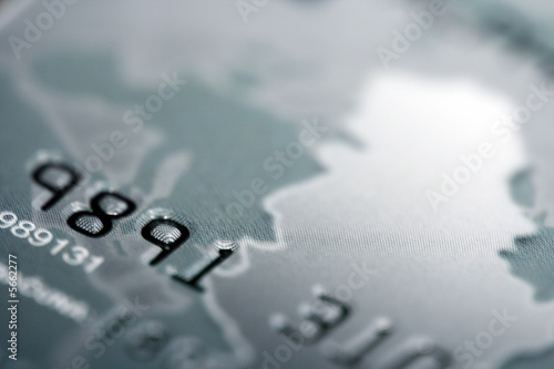 close up picture of credit card