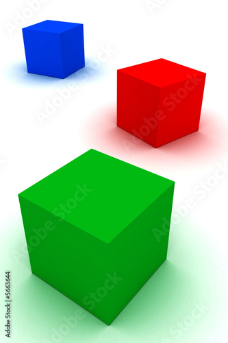 verde, vermelho e azul photo
