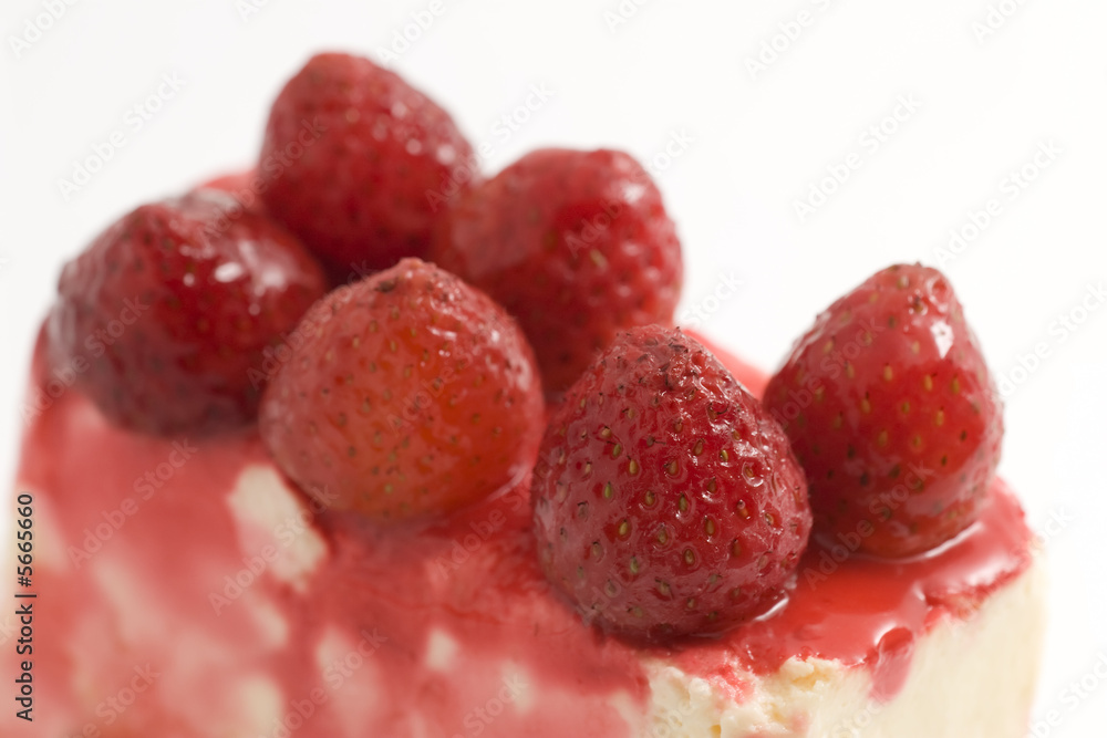 strawberry cake close up diagonal strawberry cake close up diagonal