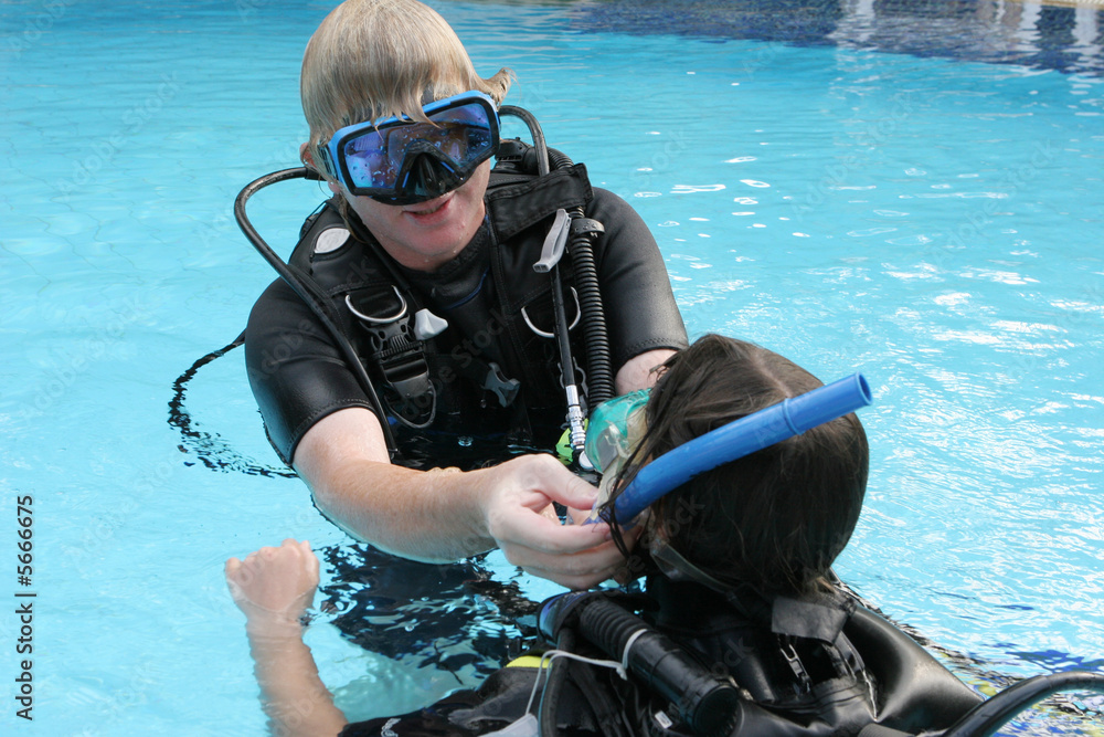 Scuba diving instructor