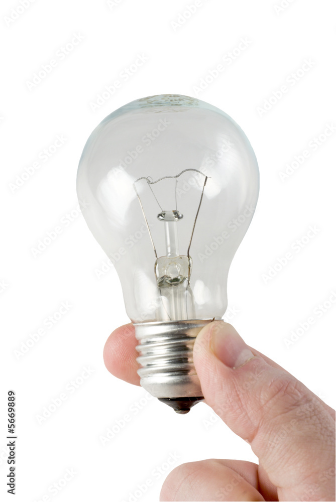 lamp in a hand lamp in a hand