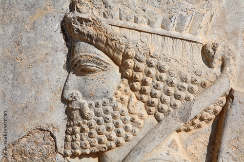 Płaskorzeźba perskiego żołnierza z Persepolis