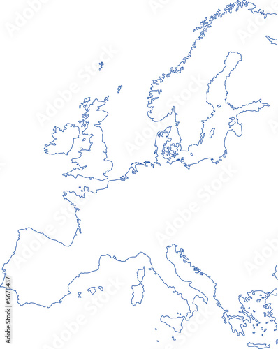 Europa Karte mit Grenzen