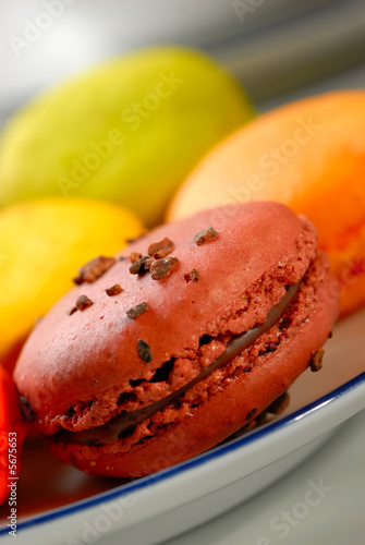 Cuadro en lienzo macarons